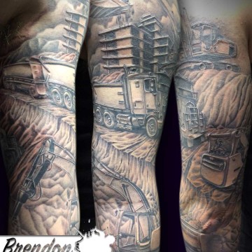 Wicked Ink – Tattoo Artist – Brendon – Digger Sleeve