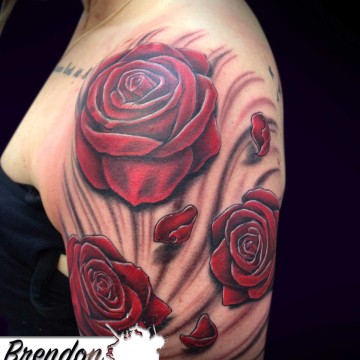 Wicked Ink – Tattoo Artist – Brendon – Roses