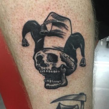 Leiden Skull Jester Tattoo